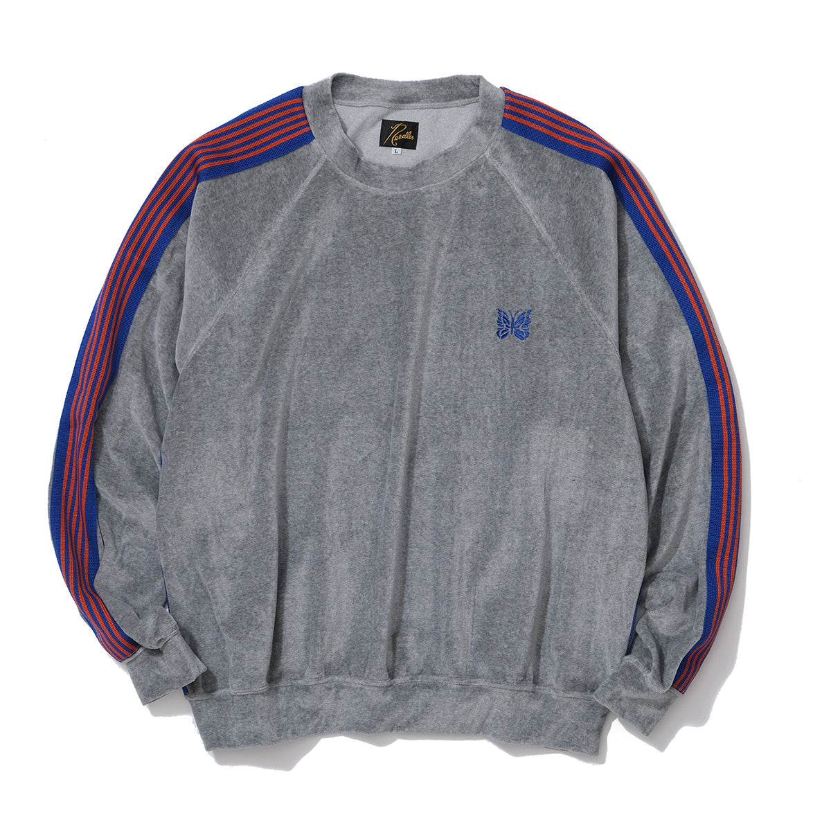 KEBOZ EXCLUSIVE NEEDLES VELOR TRACK CREW NECK SHIRT