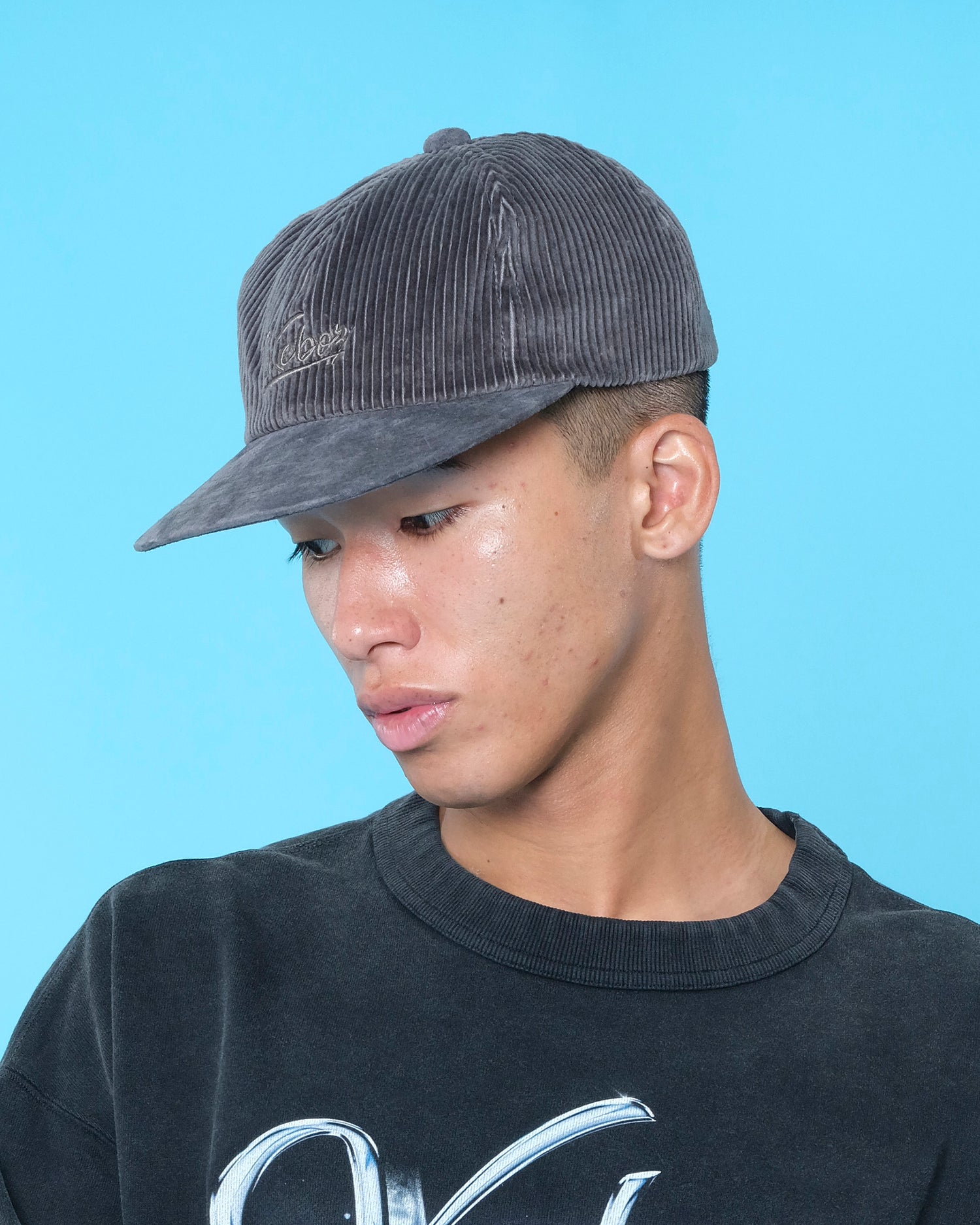 CORDUROY / PIGSKIN VISOR CAP