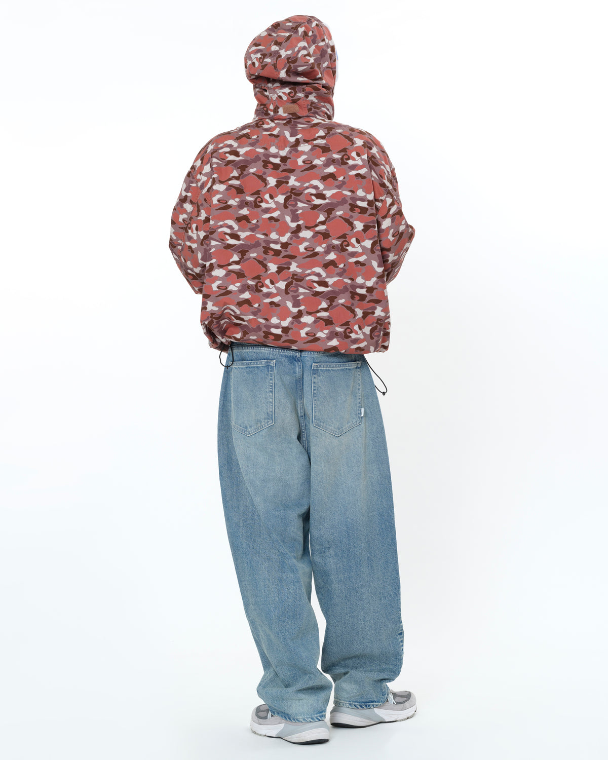 WASHED COTTON CONCEALABLE HOOD JACKET