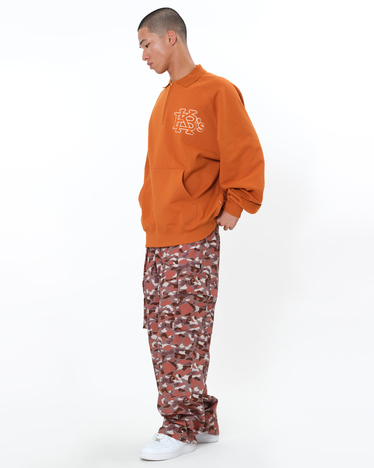 WASHED COTTON CARGO PANTS