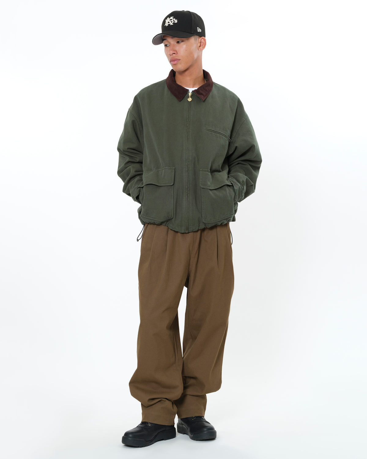 COTTON TWILL EASY PANTS