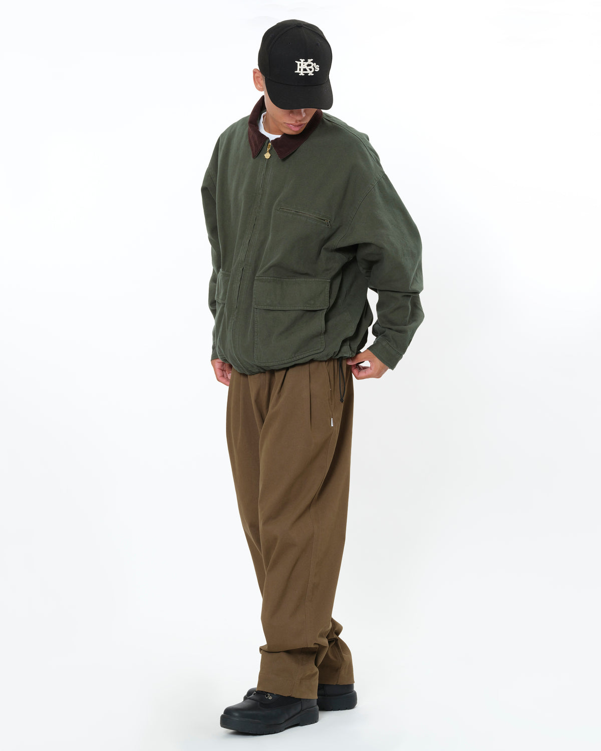 COTTON TWILL EASY PANTS