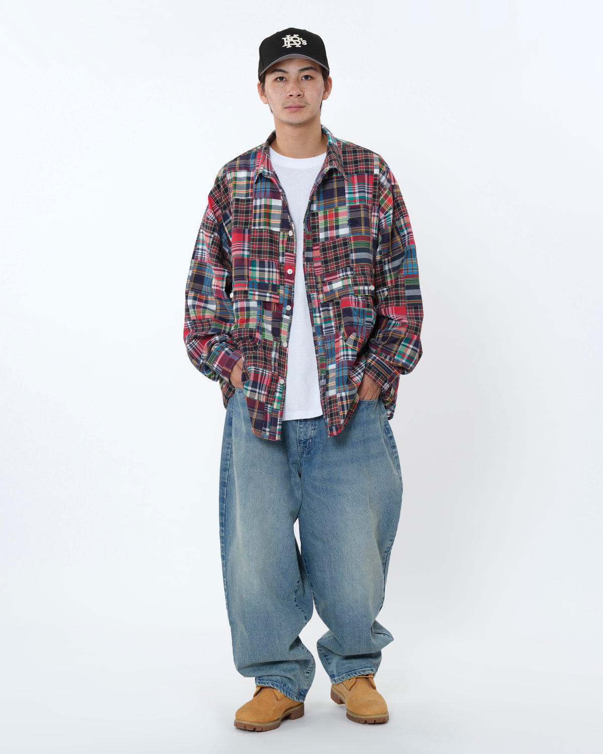 PATCHWORK L/S BALL SHIRT