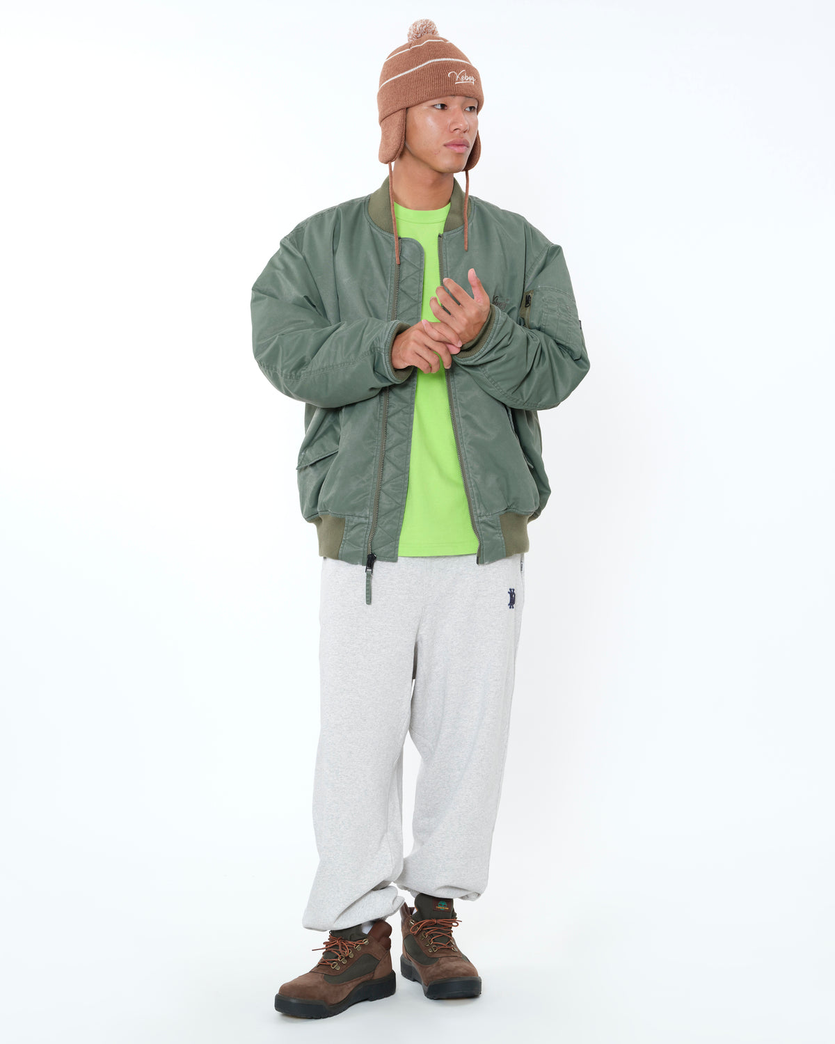 WASHED SATIN MA-1