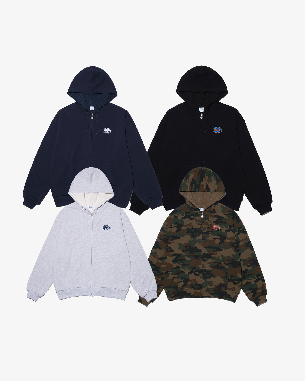 EFG WAFFLE LINING SWEAT FULL ZIP HOODIE
