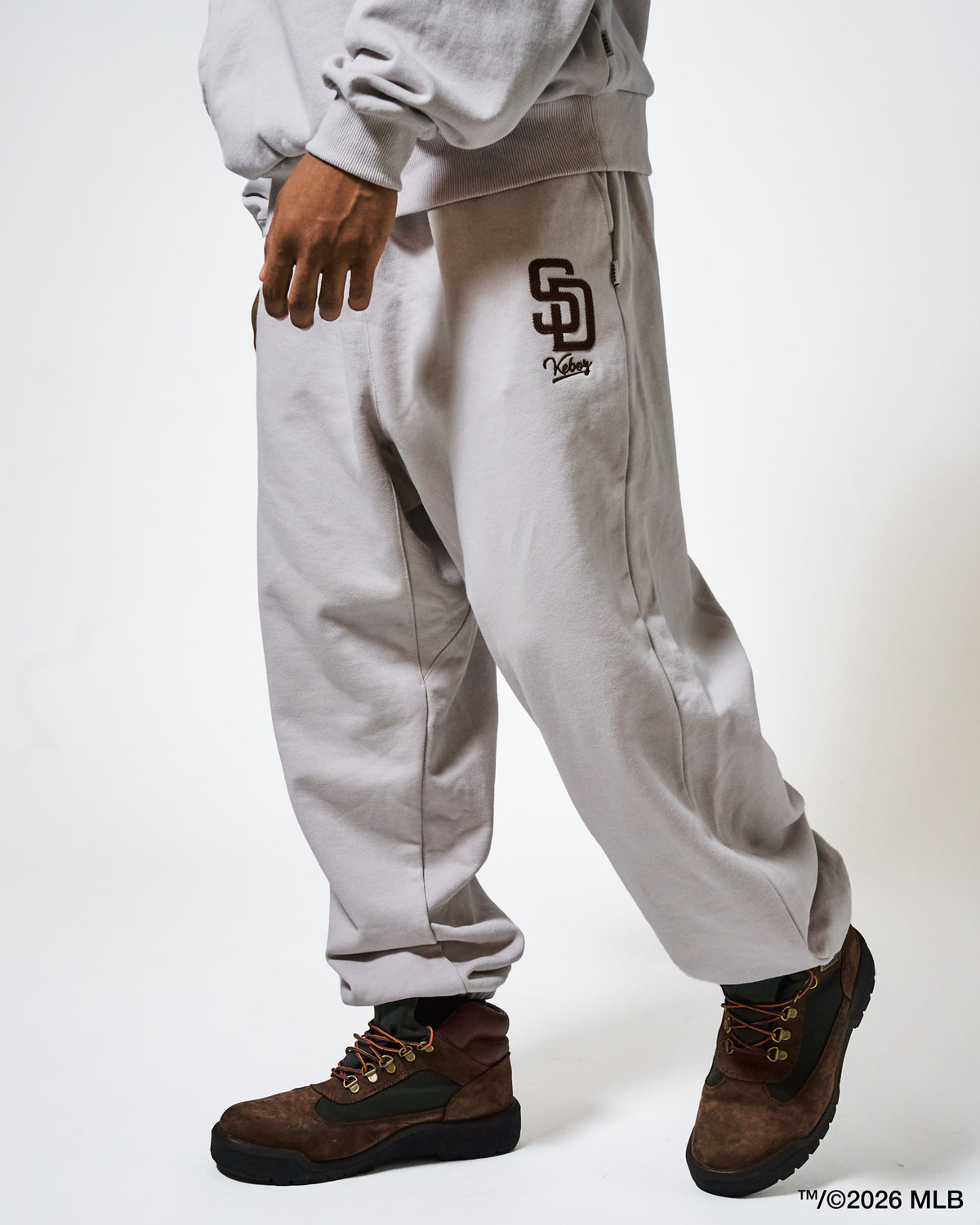 KEBOZ × MLB SAN DIEGO PADRES LOGO SWEAT PANTS