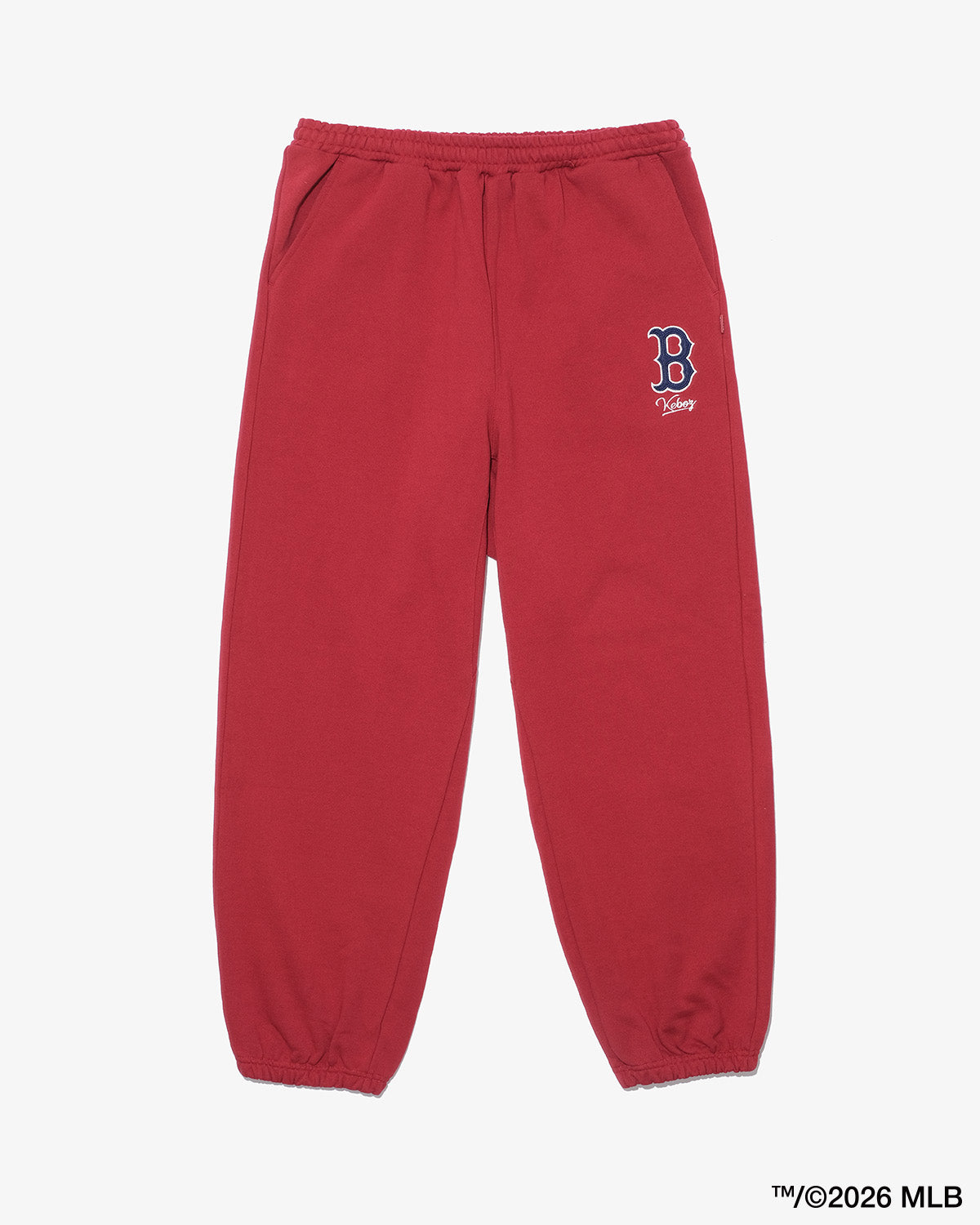 KEBOZ × MLB BOSTON RED SOX LOGO SWEAT PANTS