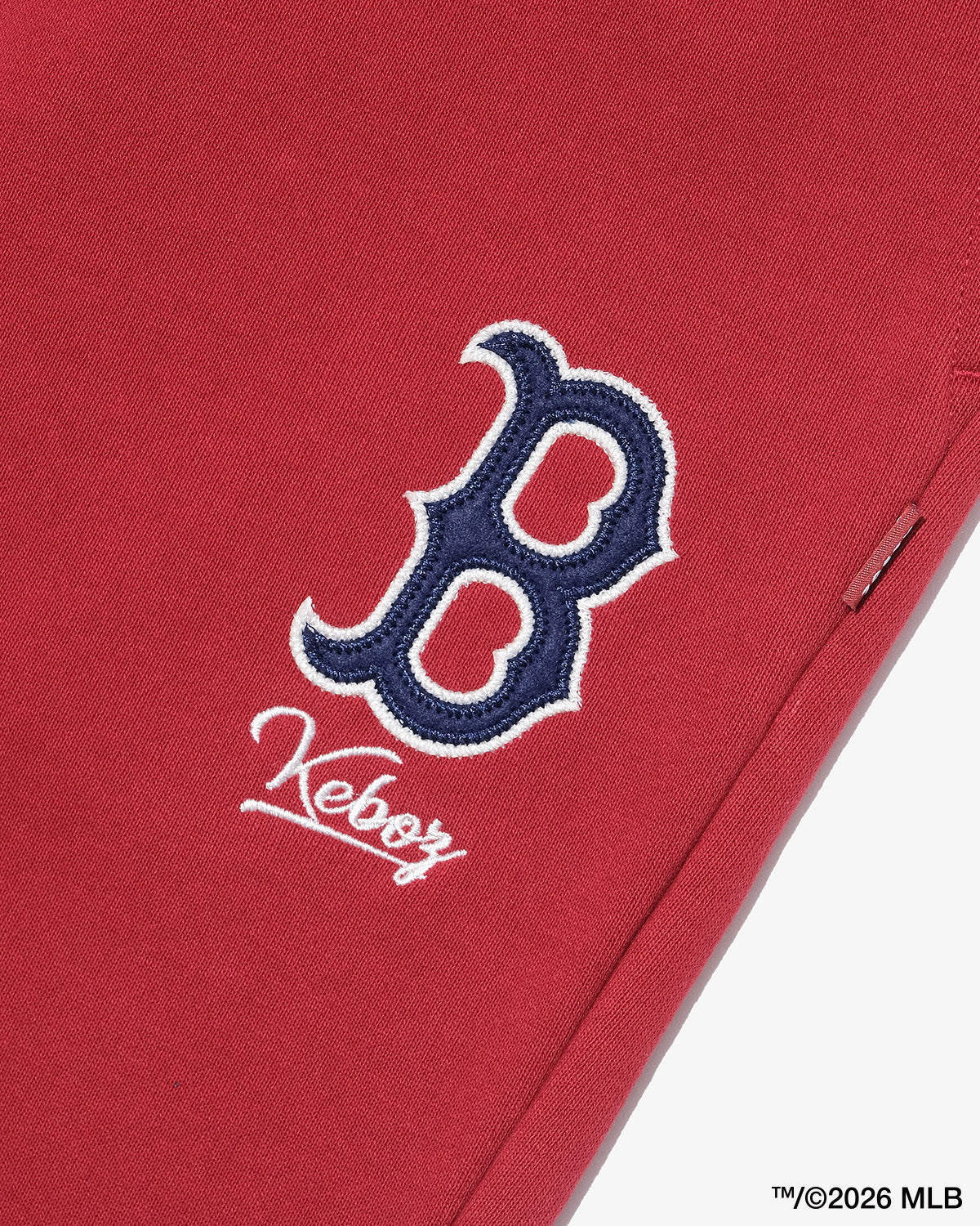 KEBOZ × MLB BOSTON RED SOX LOGO SWEAT PANTS