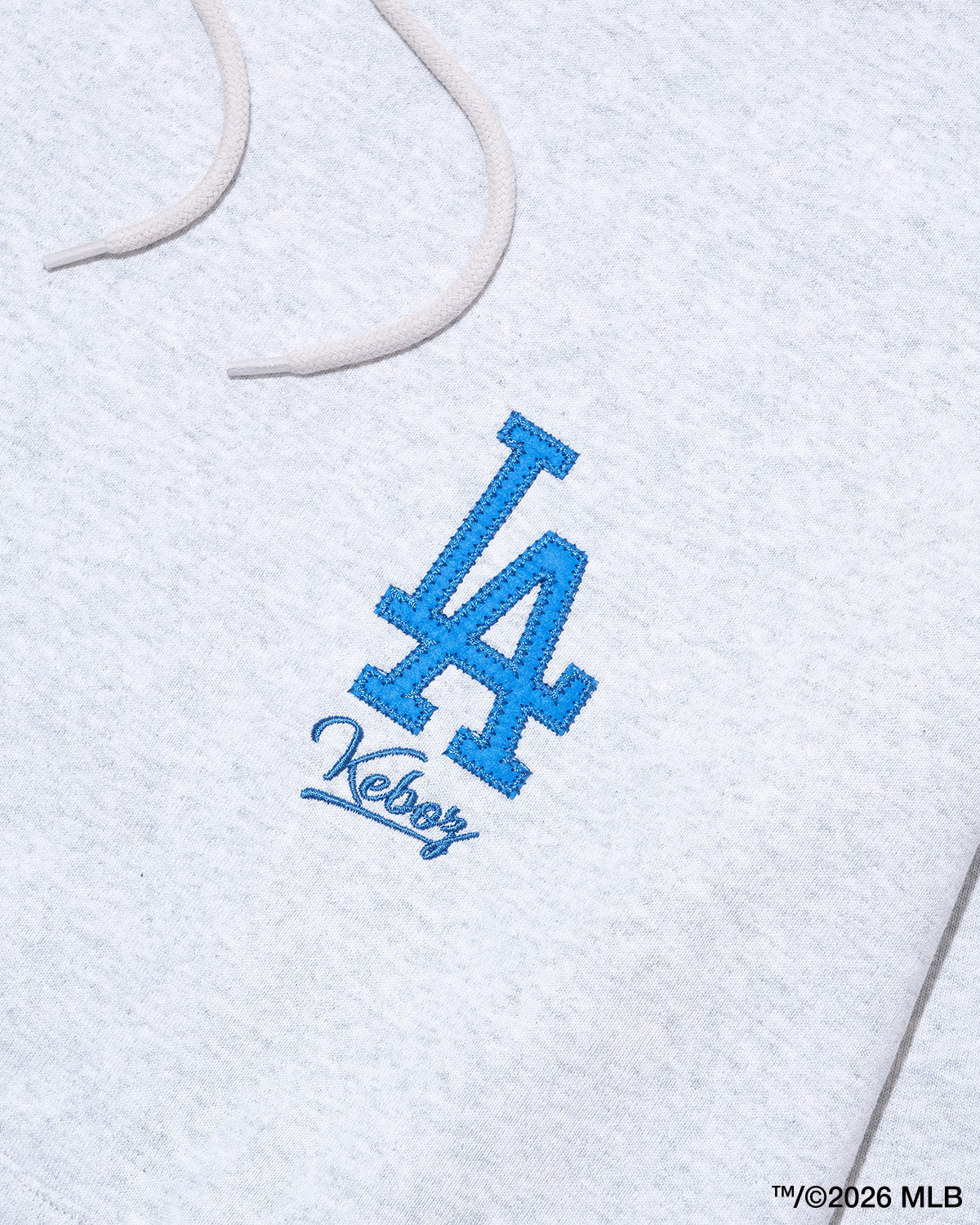 KEBOZ × MLB LOS ANGELES DODGERS LOGO SWEAT HOODIE