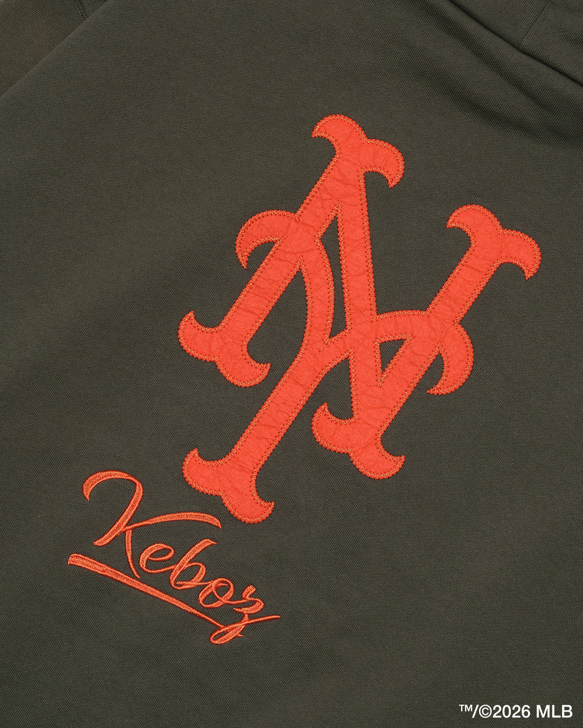 KEBOZ × MLB NEW YORK METS LOGO SWEAT HOODIE
