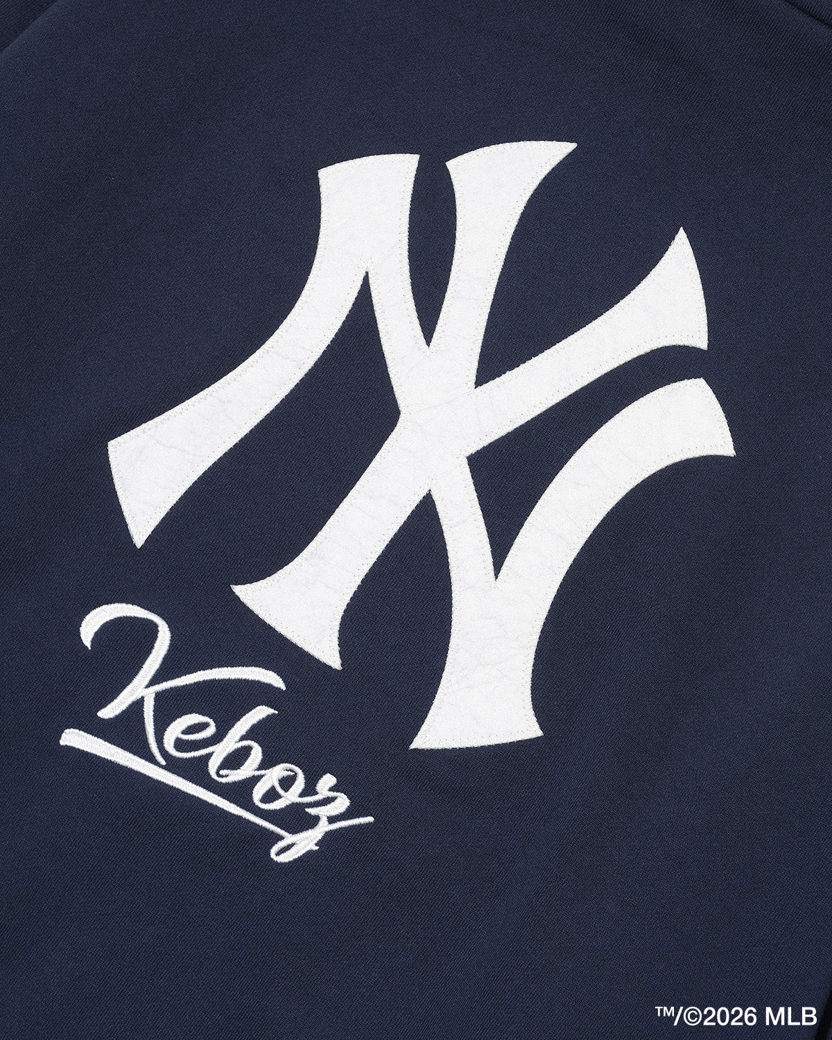 KEBOZ × MLB NEW YORK YANKEES LOGO SWEAT HOODIE