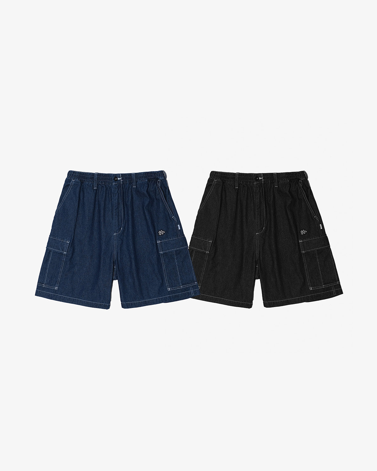LIGHT DENIM CARGO SHORTS