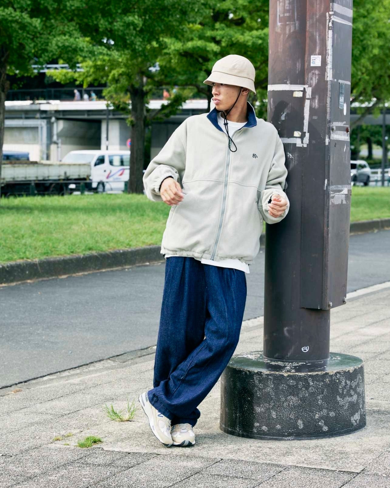 NYLON FLEECE REVERSIBLE JACKET
