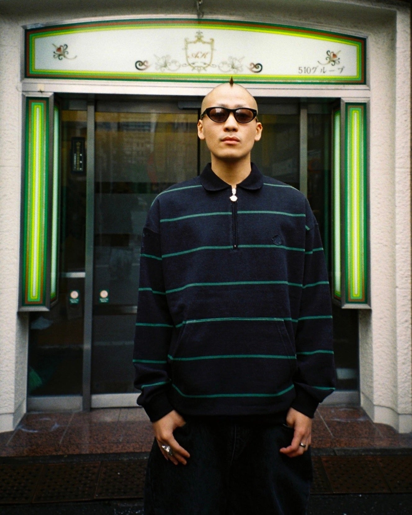 BORDER SWEAT POLO
