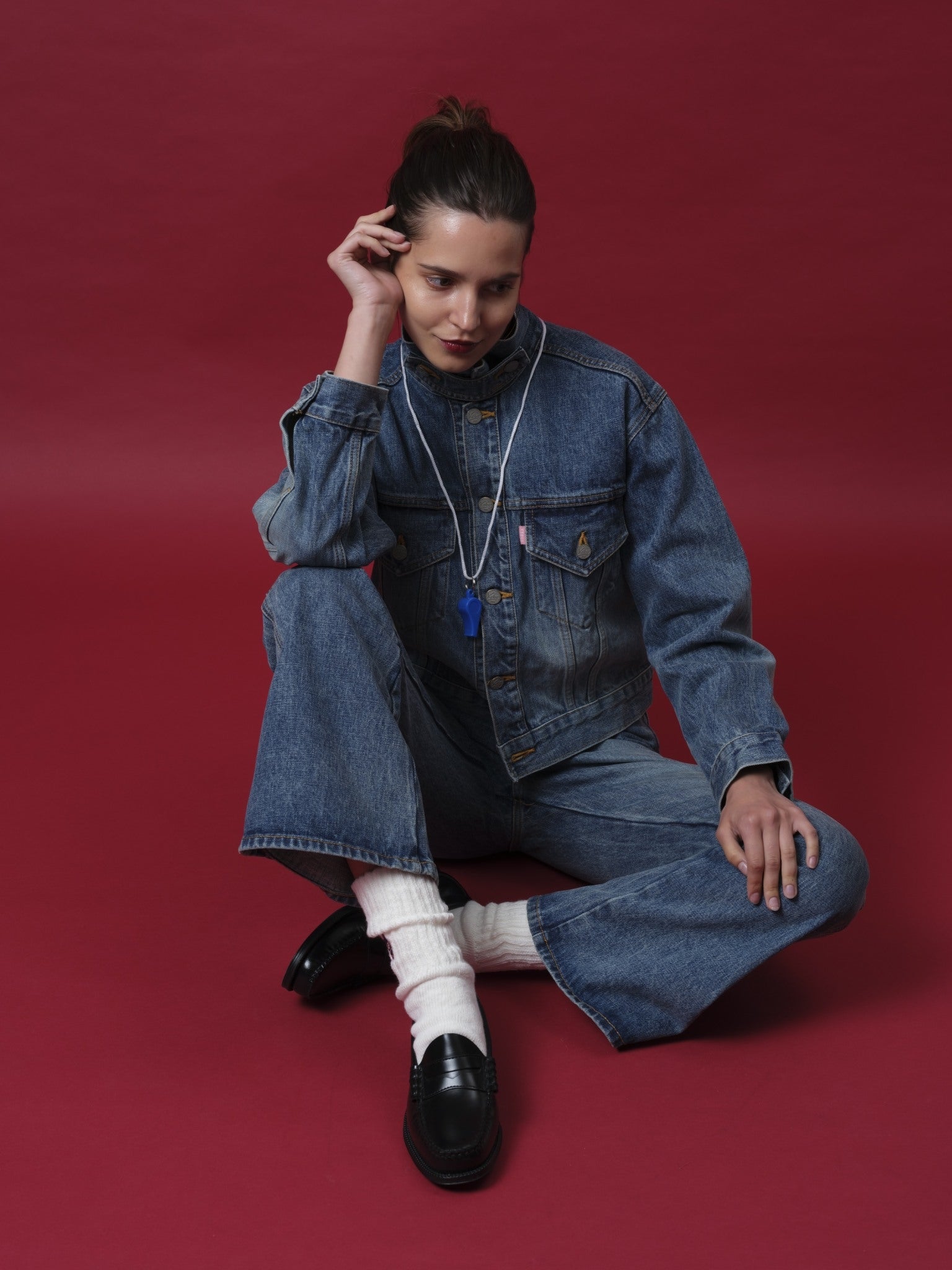 VINTAGE FLARE DENIM PANTS