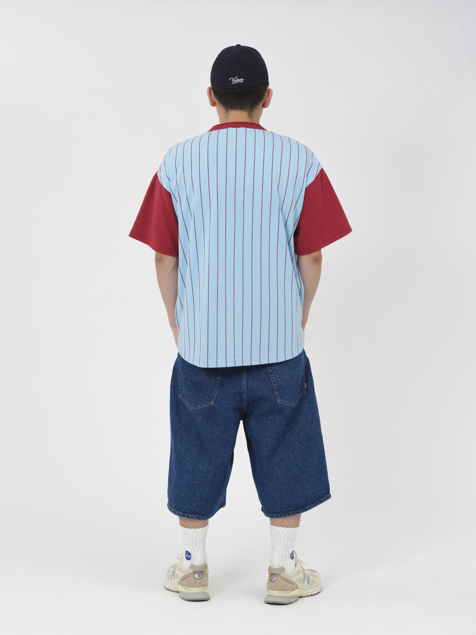 STRIPE HENLEY NECK S/S TEE