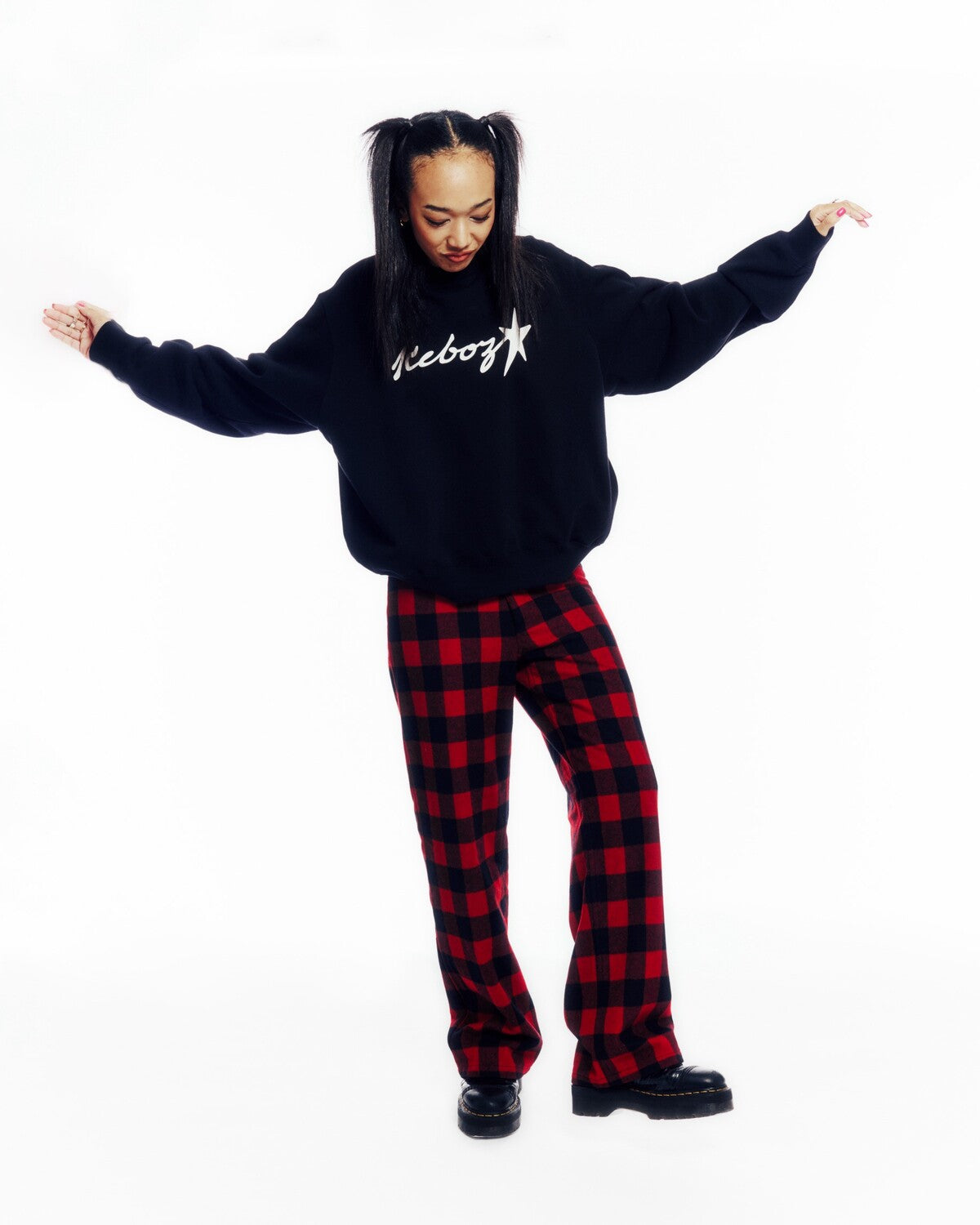 BLOCK CHECK PANTS