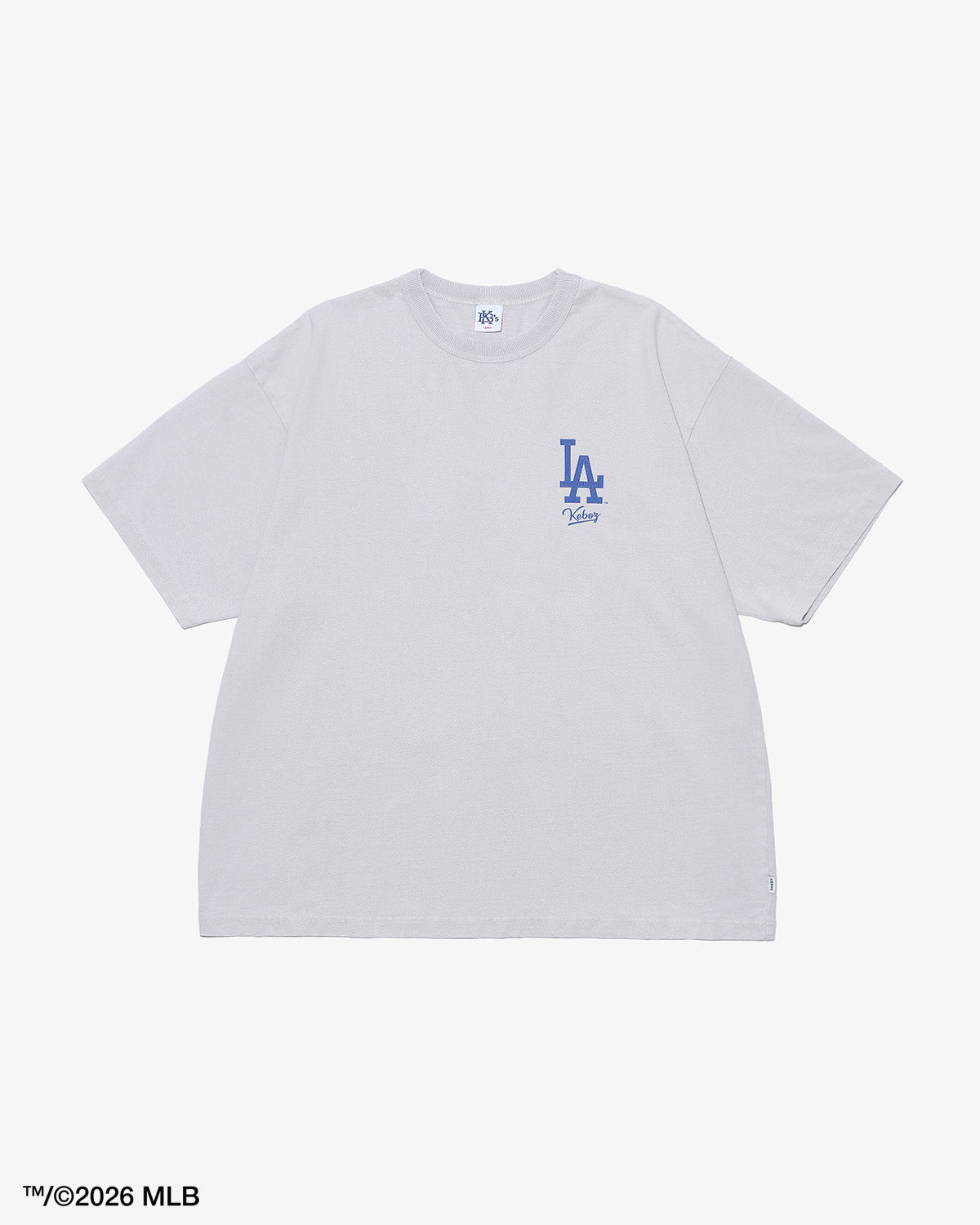 KEBOZ × MLB LOS ANGELES DODGERS LOGO WASHED S/S TEE