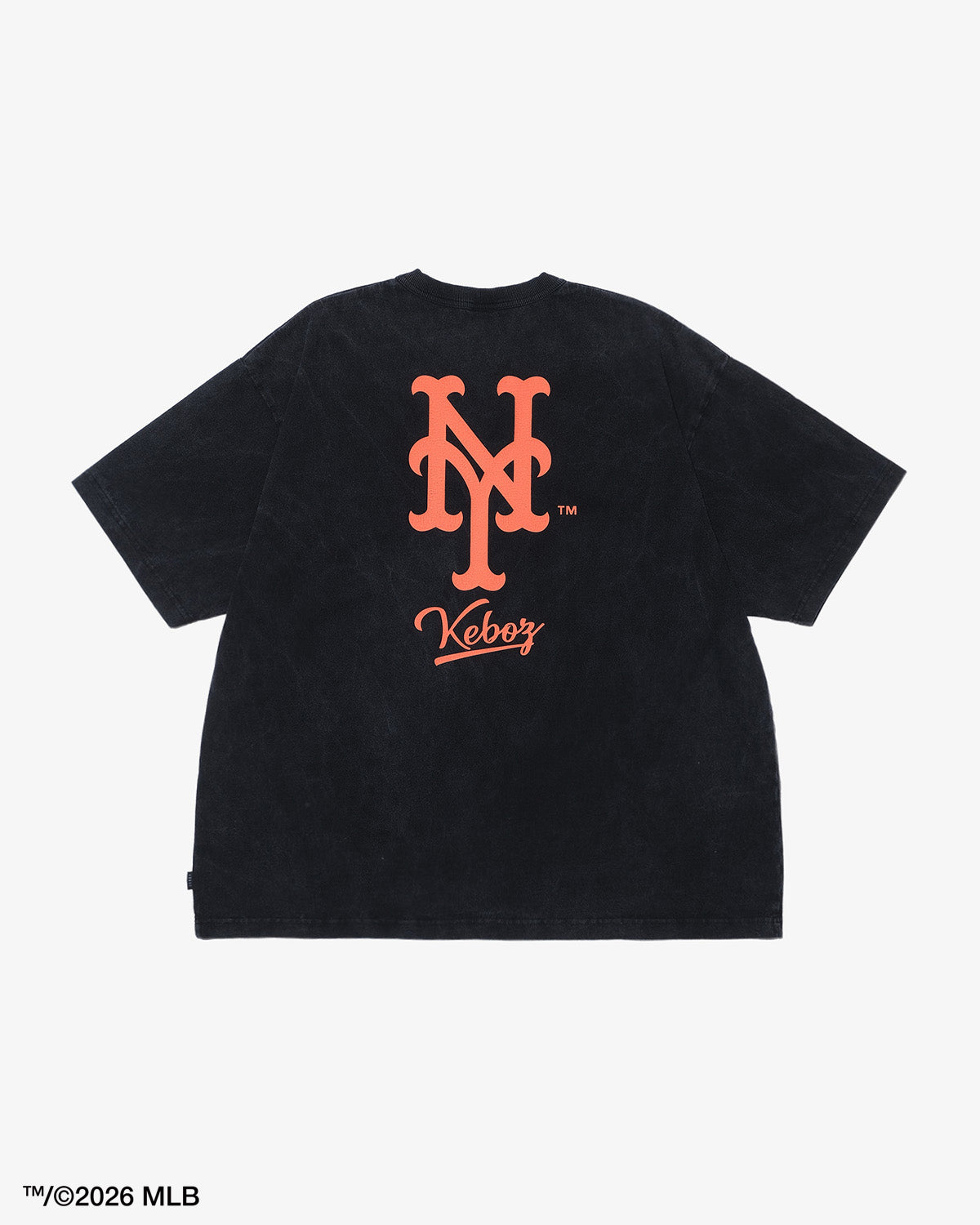 KEBOZ × MLB NEW YORK METS LOGO WASHED S/S TEE
