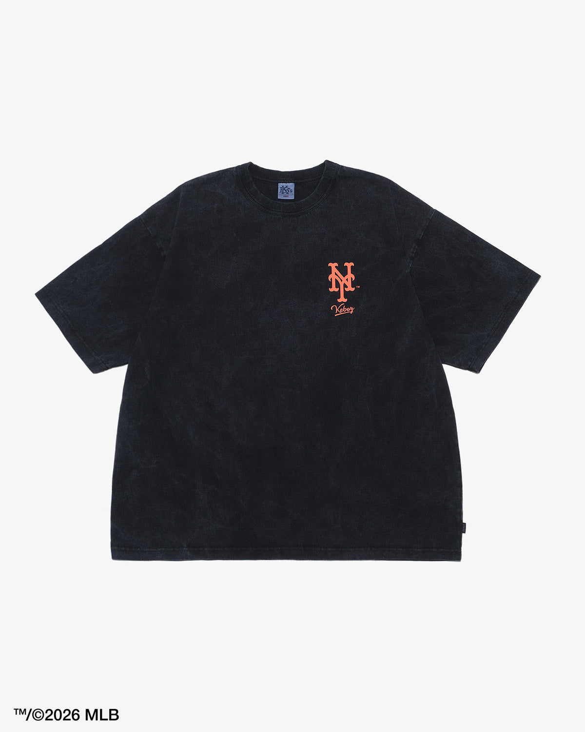 KEBOZ × MLB NEW YORK METS LOGO WASHED S/S TEE