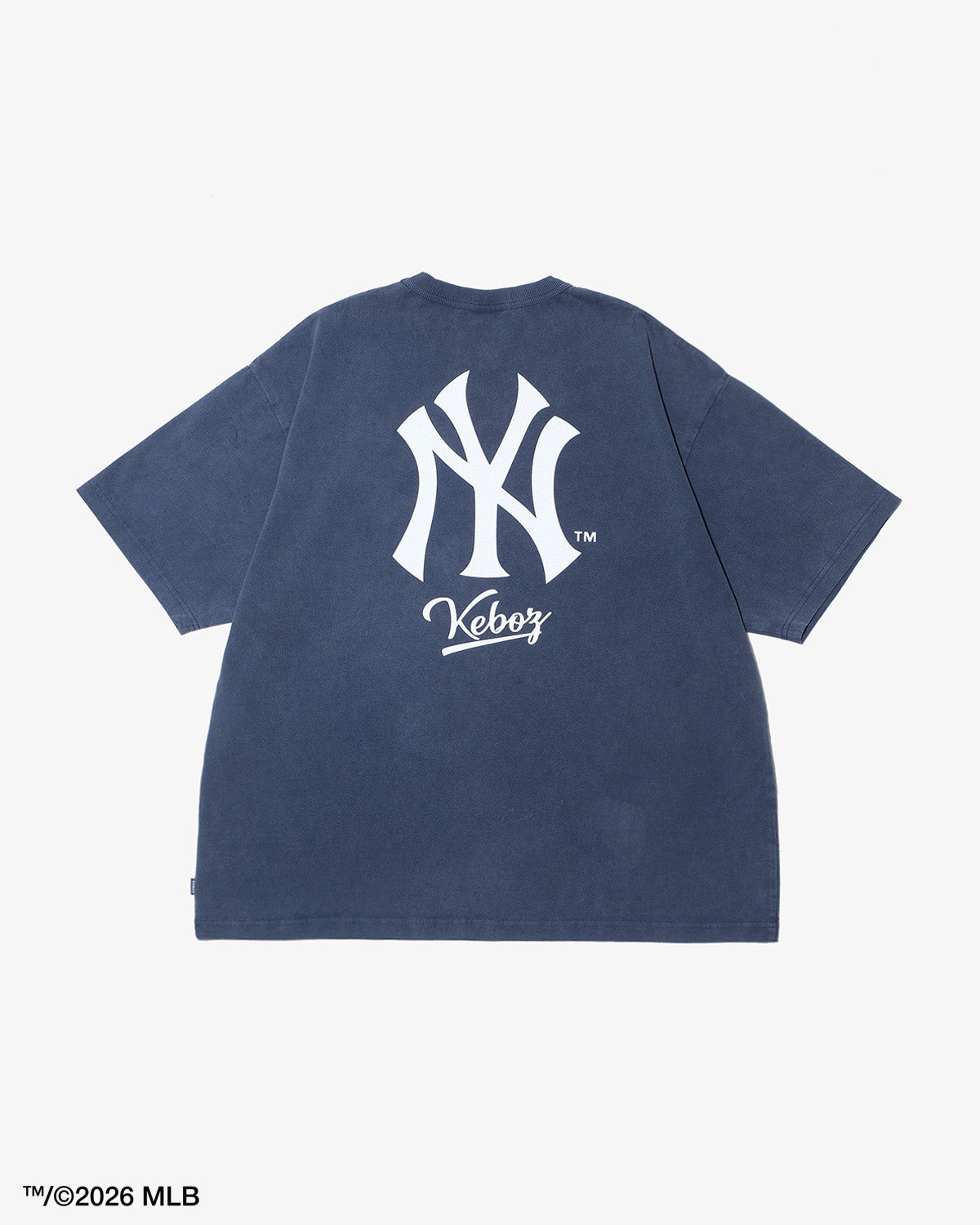 KEBOZ × MLB NEW YORK YANKEES LOGO WASHED S/S TEE