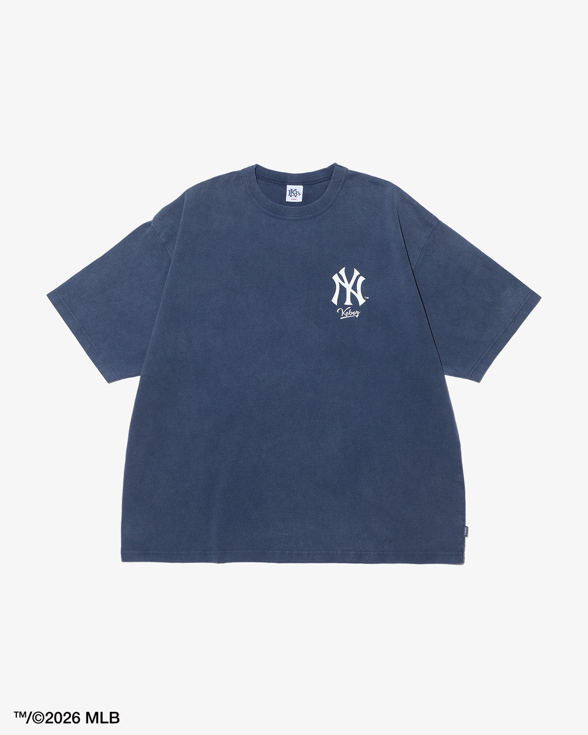 KEBOZ × MLB NEW YORK YANKEES LOGO WASHED S/S TEE