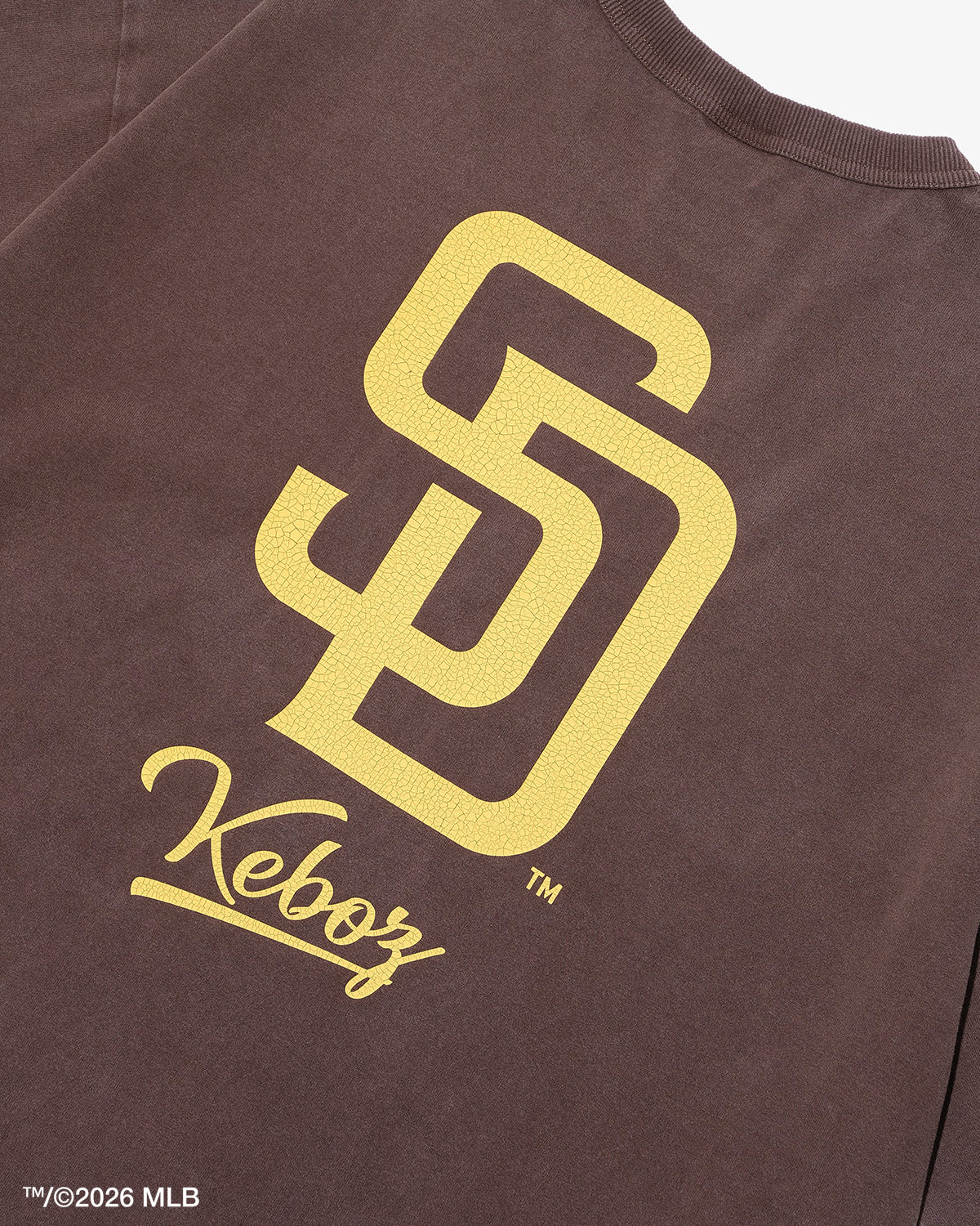KEBOZ × MLB SAN DIEGO PADRES LOGO WASHED S/S TEE