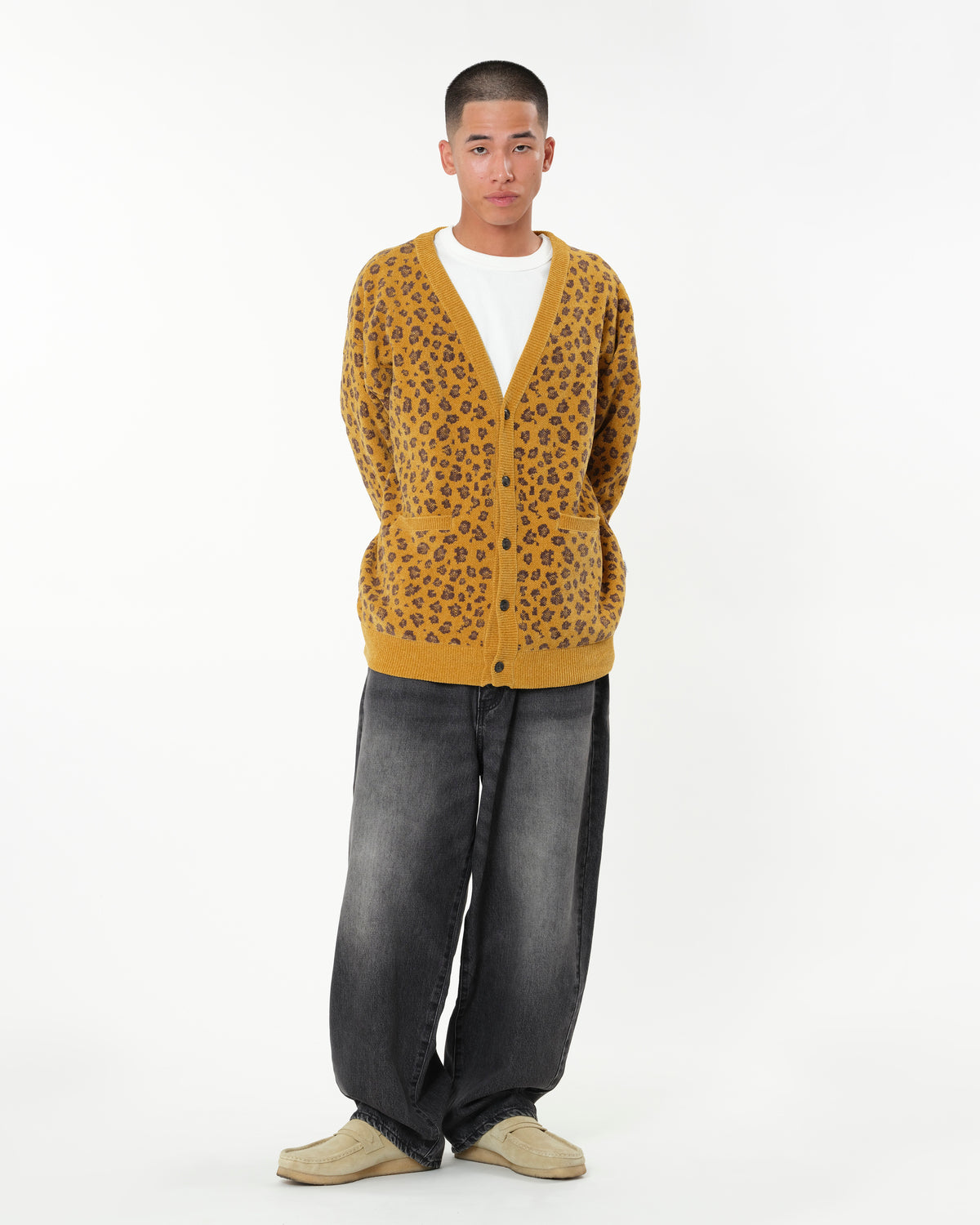 MOLE KNIT LEOPARD CARDIGAN