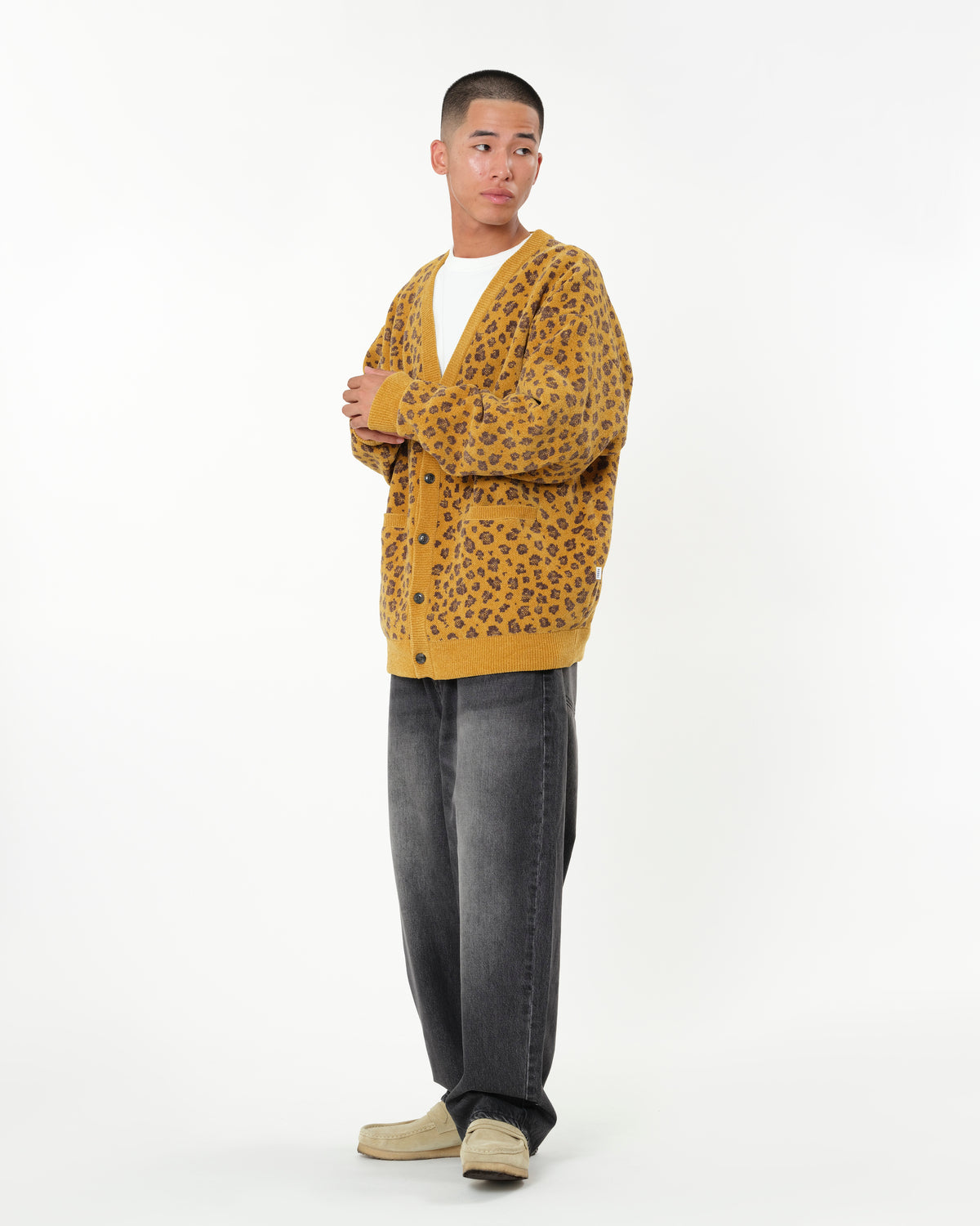 MOLE KNIT LEOPARD CARDIGAN