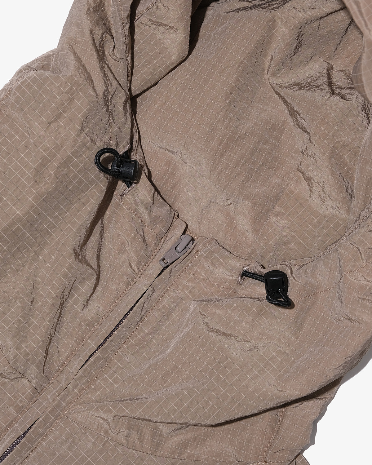 PACKABLE RIPSTOP NYLON HOODIE JACKET