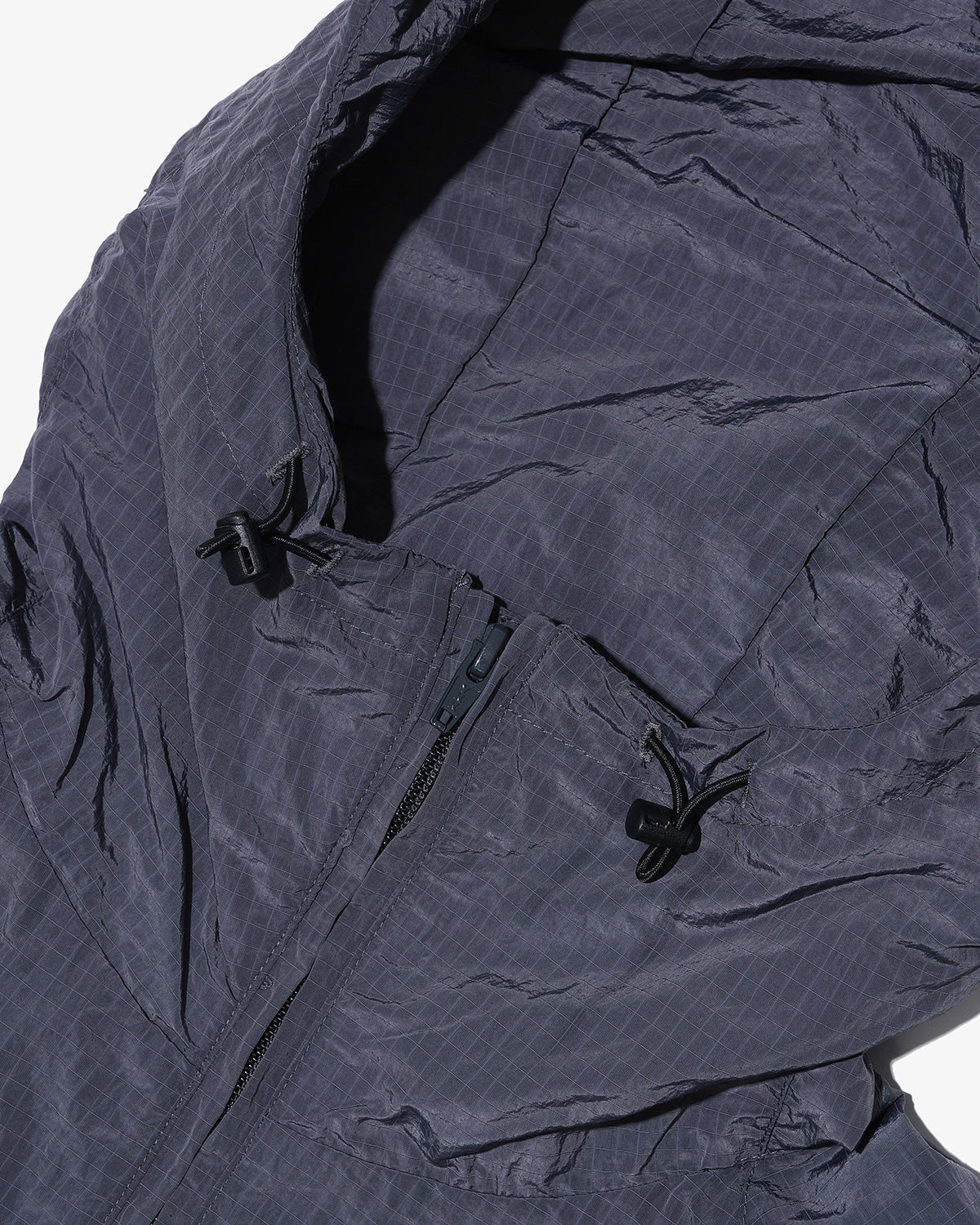 PACKABLE RIPSTOP NYLON HOODIE JACKET