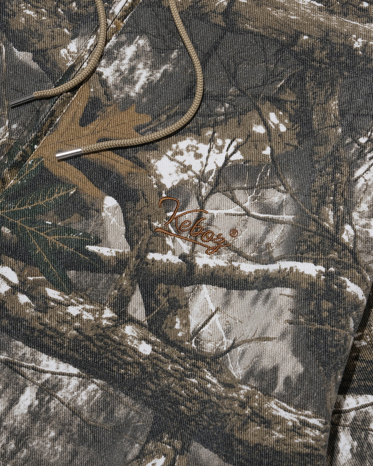 REAL TREE CAMO HALF ZIP HOODED SHIRT