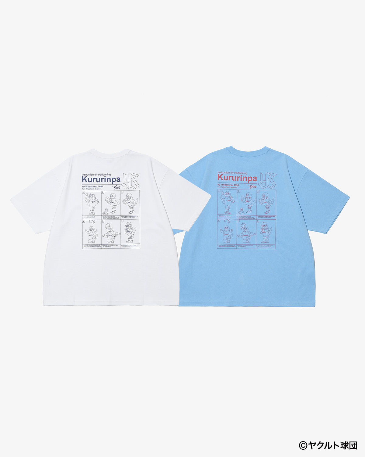 SWALLOWS × KEBOZ Kururinpa S/S TEE