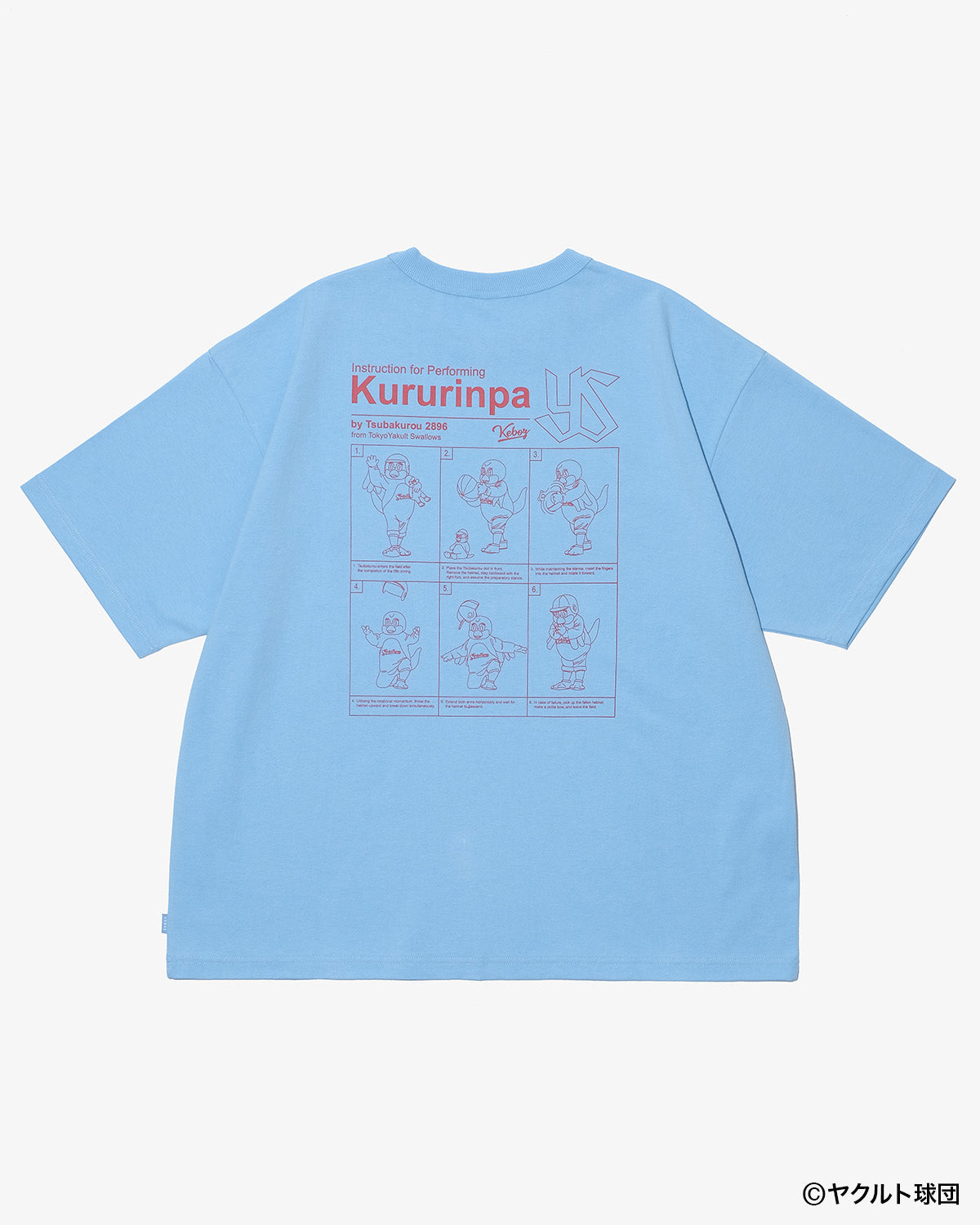 SWALLOWS × KEBOZ Kururinpa S/S TEE