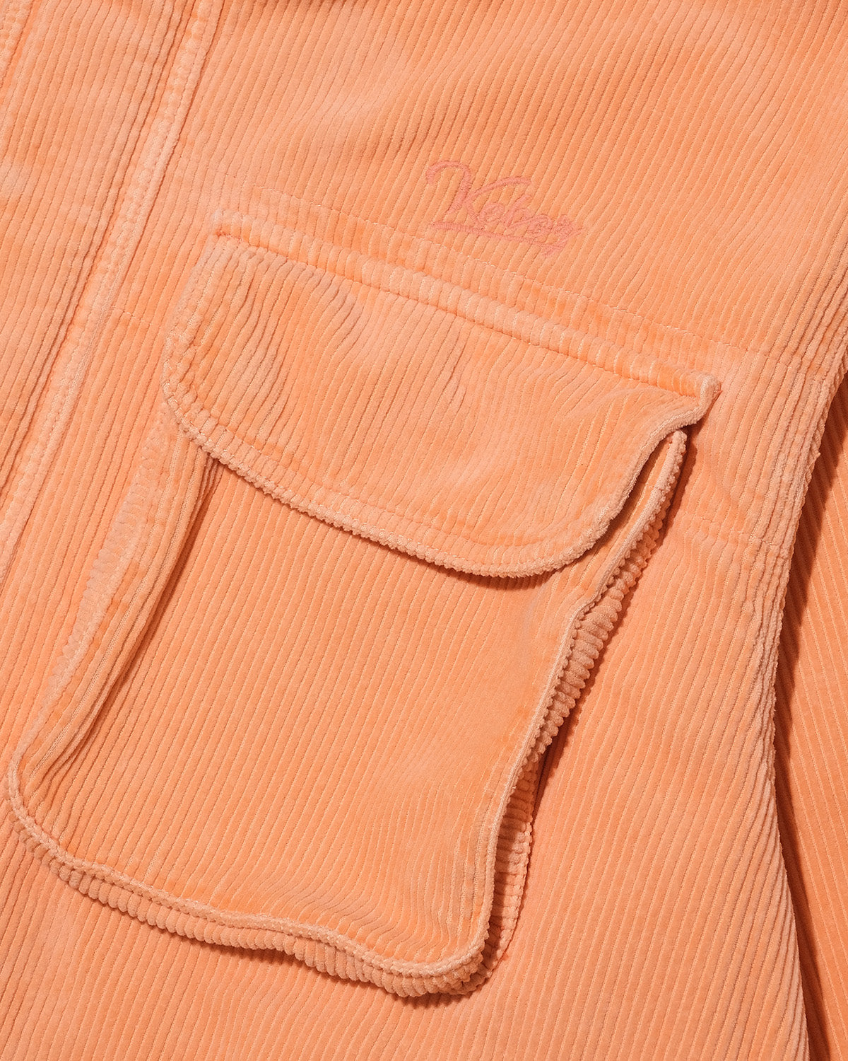 WASHED CORDUROY HOODED JACKET