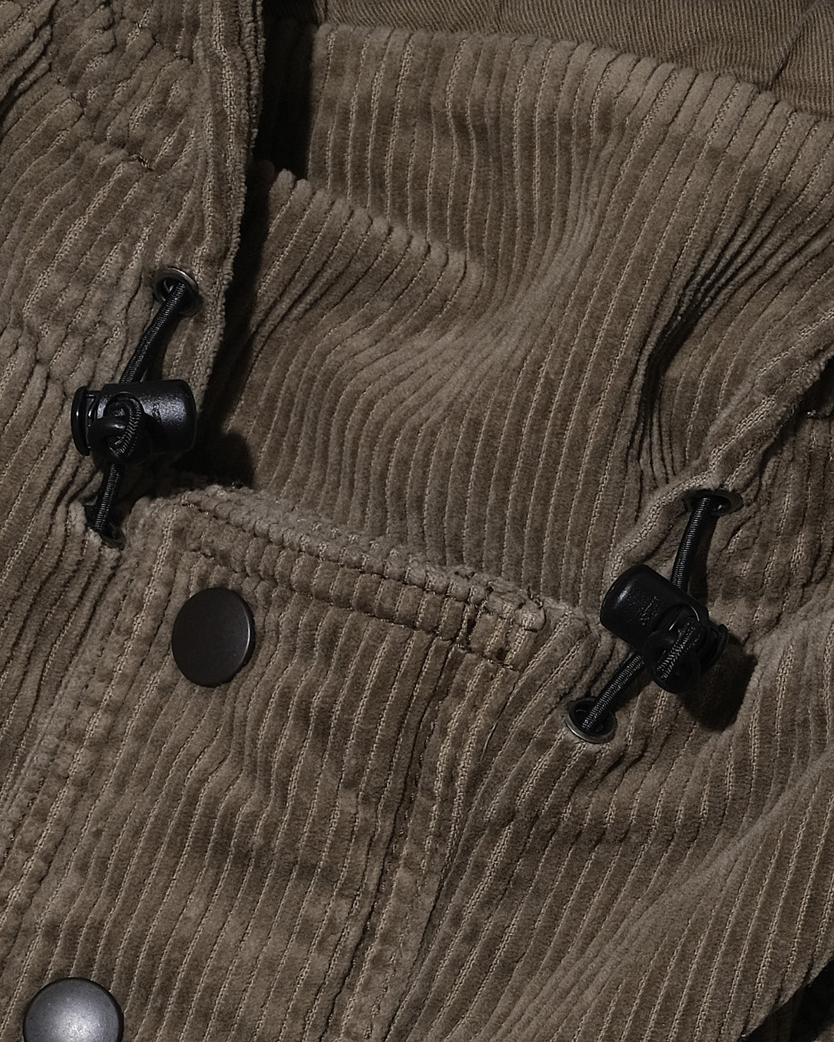 WASHED CORDUROY HOODED JACKET