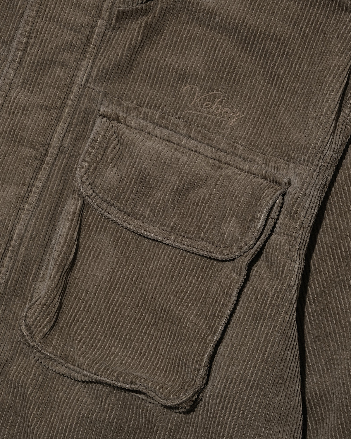 WASHED CORDUROY HOODED JACKET