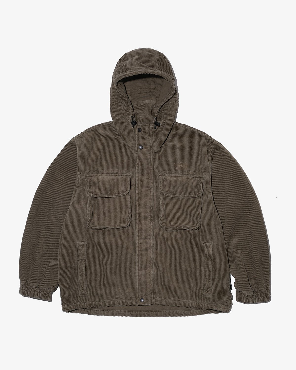 WASHED CORDUROY HOODED JACKET