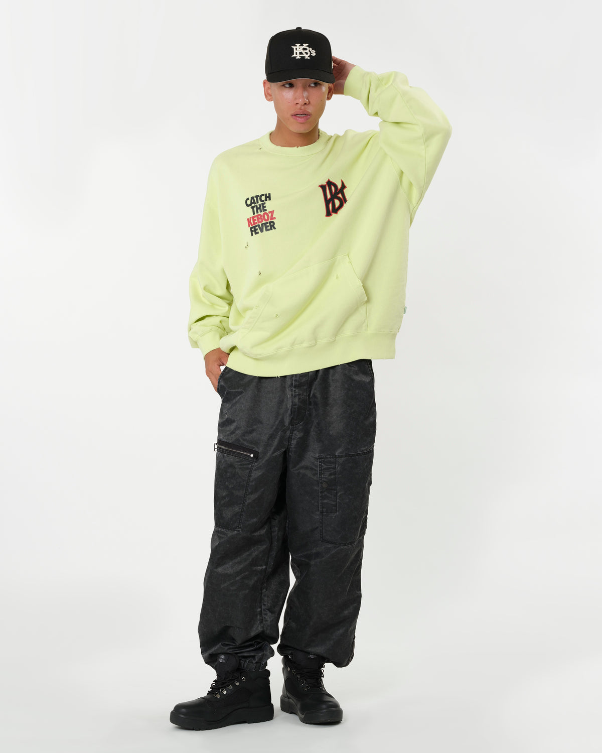 WS WASHED SWEAT CREWNECK