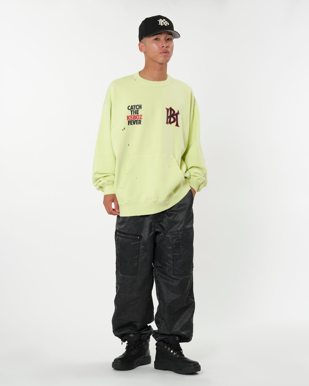 WS WASHED SWEAT CREWNECK