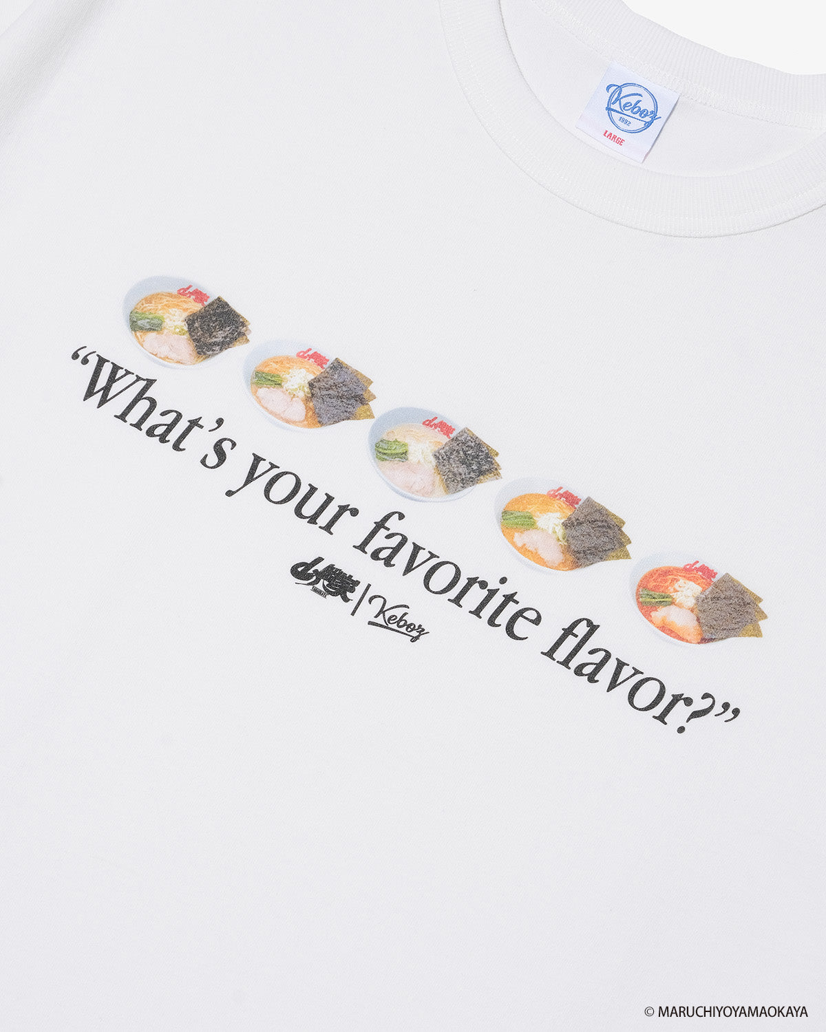 山岡家 × KEBOZ “What’s your favorite flavor?” S/S TEE