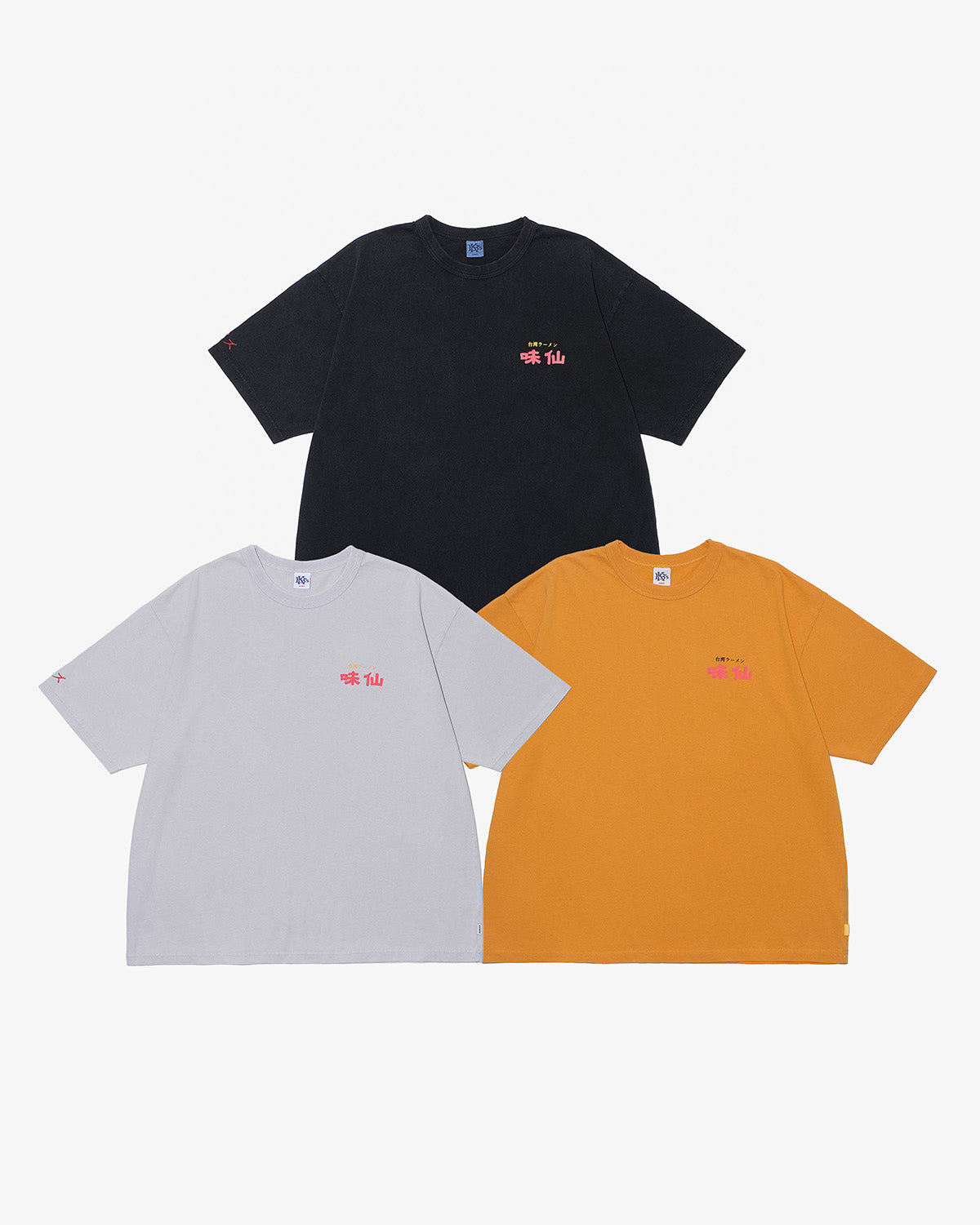味仙 × KEBOZ LOGO WASHED S/S TEE