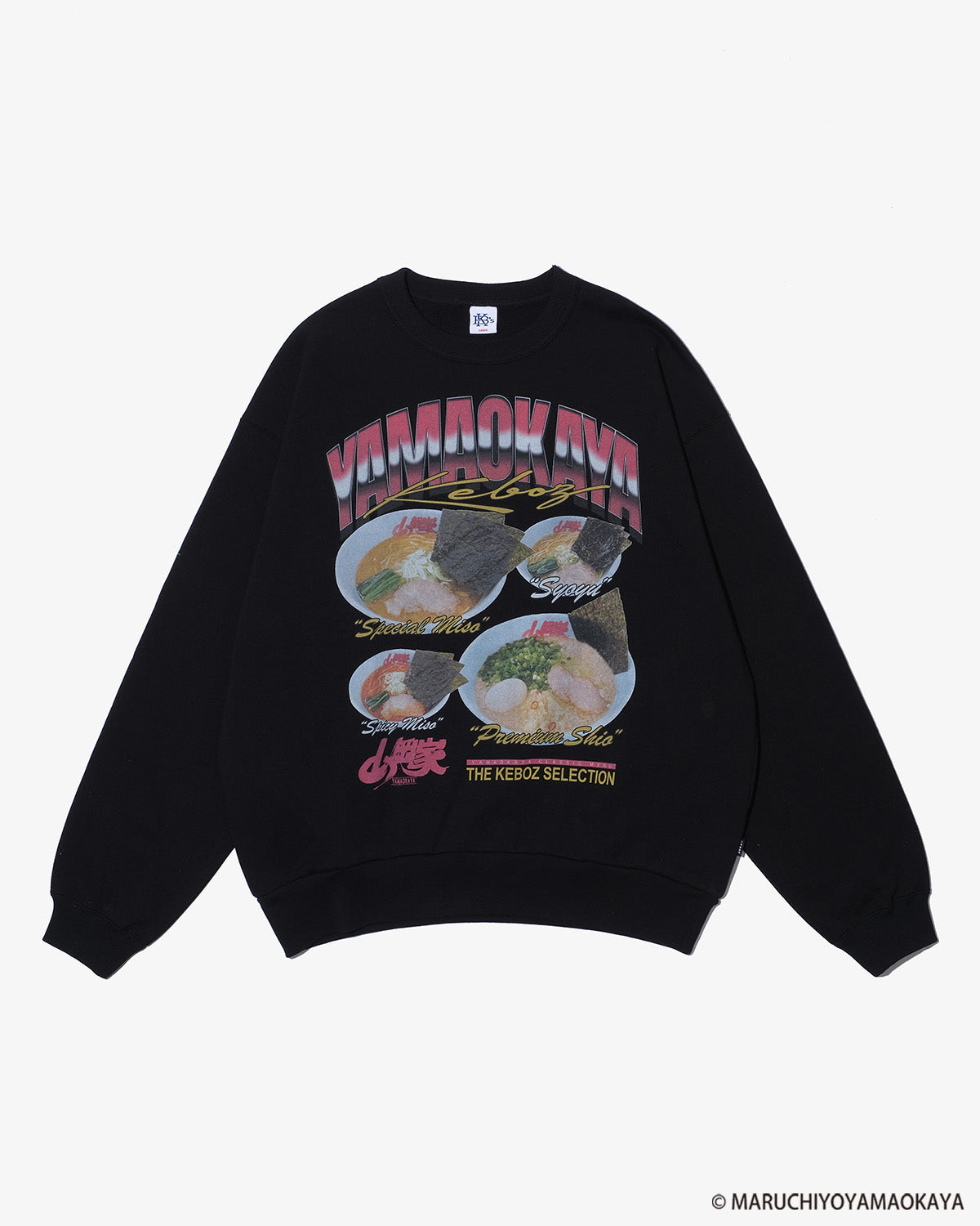 山岡家 × KEBOZ MENU SWEAT CREWNECK