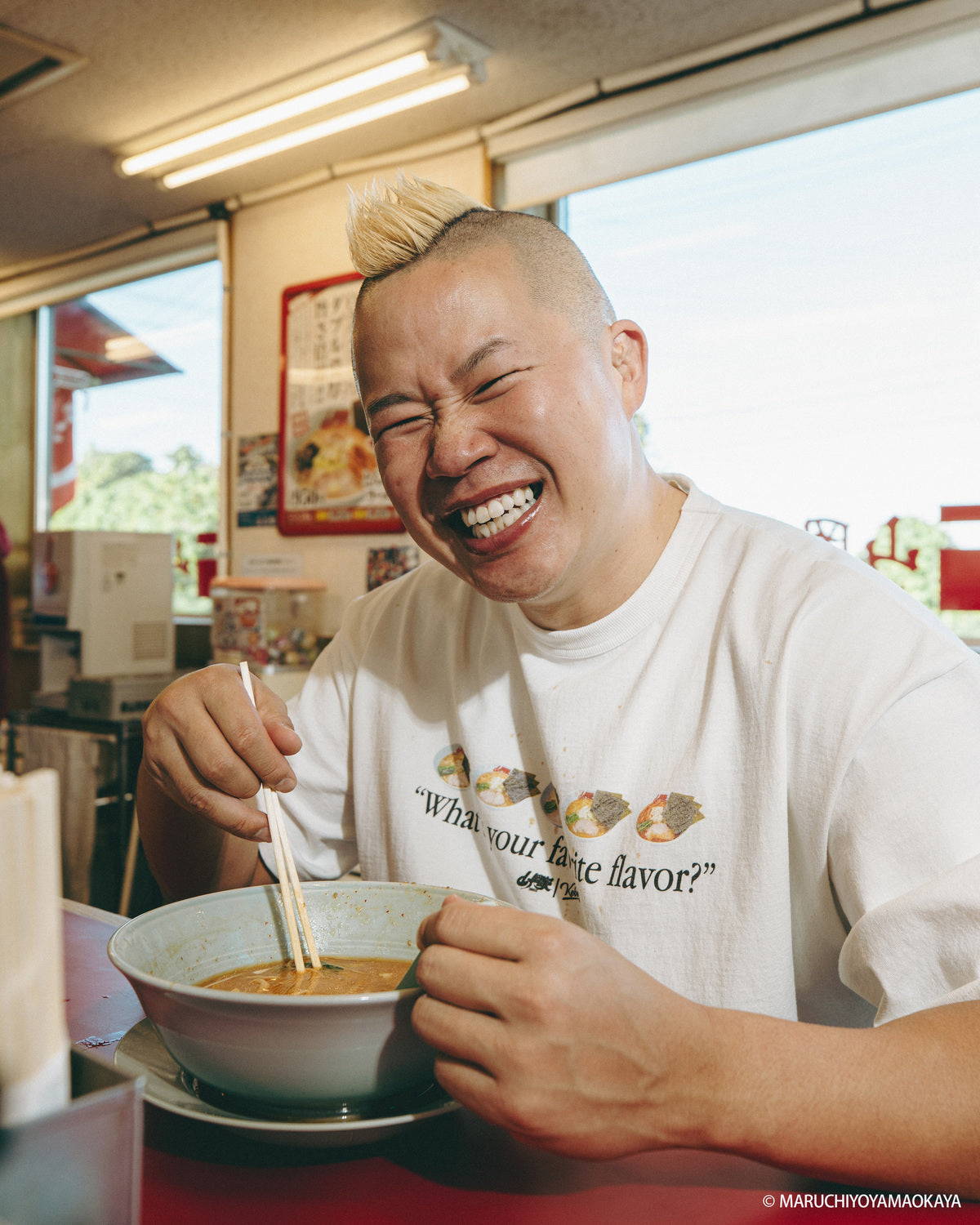 山岡家 × KEBOZ “What’s your favorite flavor?” S/S TEE