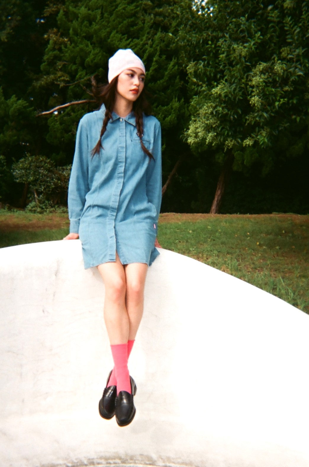 DENIM SHIRT DRESS