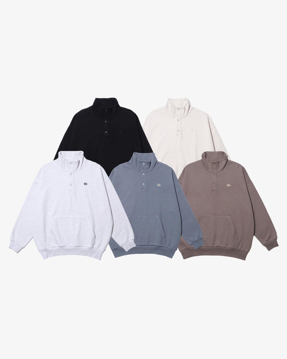 SMALL EFG SNAP BUTTON SWEAT PULLOVER