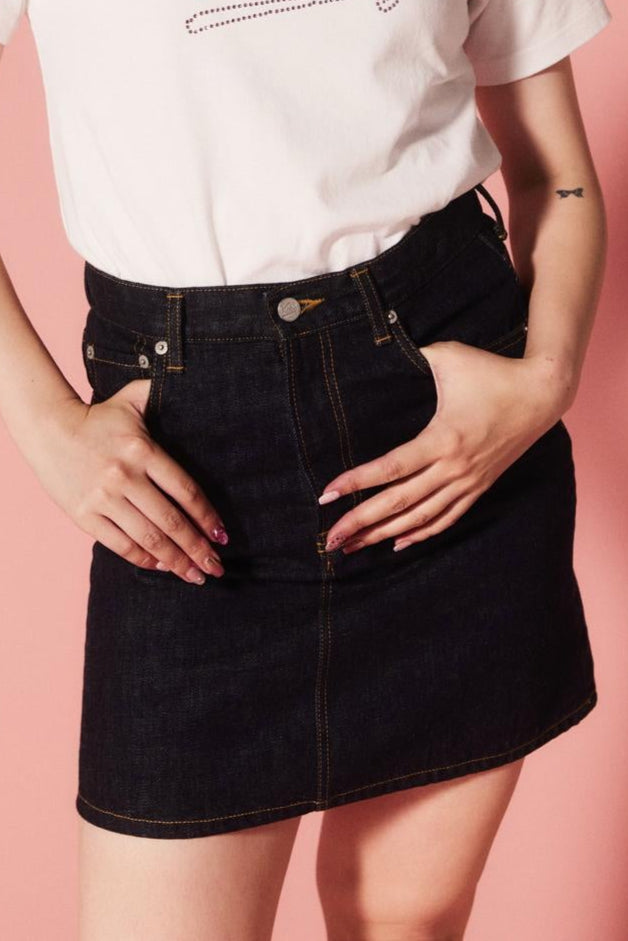 5POCKET DENIM MINI SKIRT