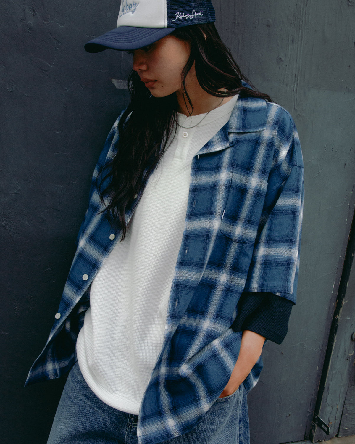 OMBRE CHECK S/S SHIRT