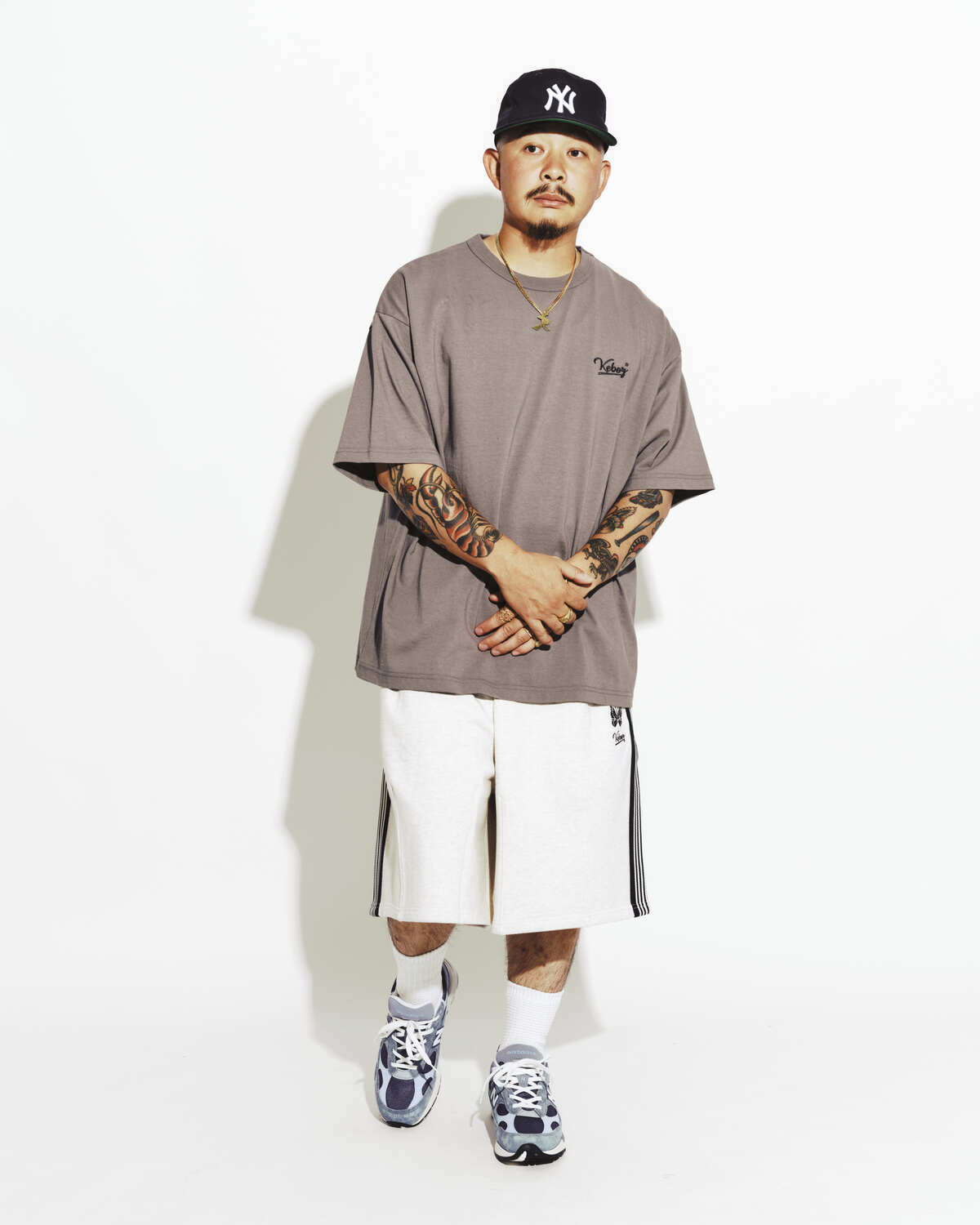 NEEDLES × KEBOZ H.D. SWEAT TRACK SHORT