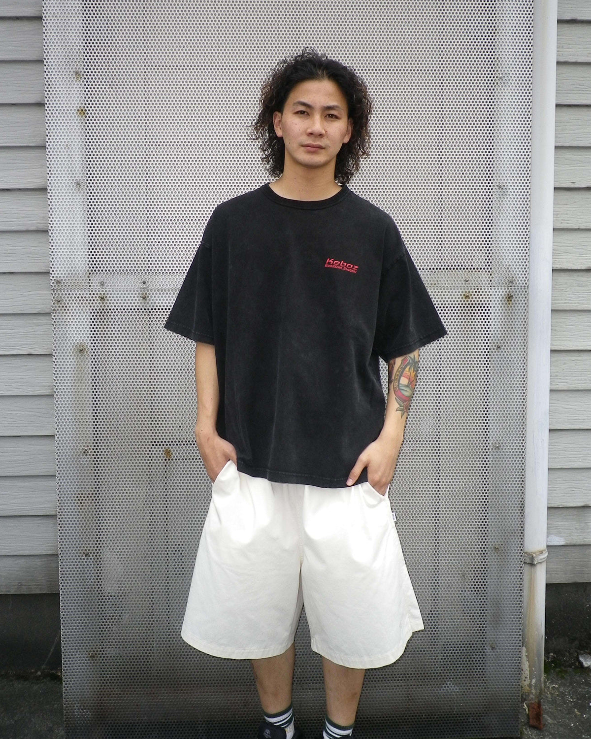 LIGHT COTTON WIDE FIT EASY SHORTS
